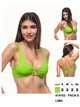 Top bikini con abertura