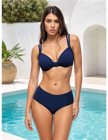 Top bikini fruncido