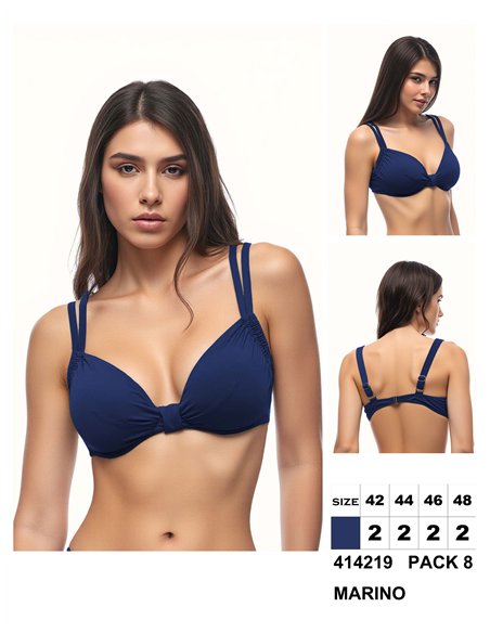 Top bikini fruncido