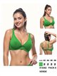 Top bikini escote pico