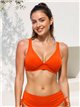 Top bikini escote pico