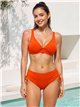 Top bikini escote pico