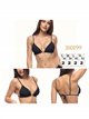 Top bikini triángulo con abalorios