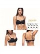 Top bikini bandeau con lazo central
