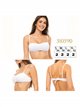 Top bikini bandeau fruncido