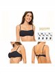 Top bikini bandeau fruncido