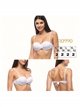 Top bikini bandeau cruzado
