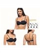 Top bikini bandeau cruzado