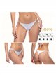 String-Bikinihose mit Bändern