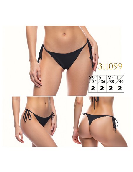 String-Bikinihose mit Bändern