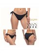 Braguita bikini lisa con lazadas