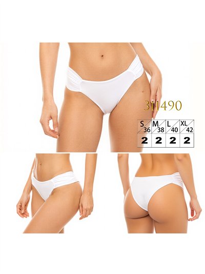 Braguita bikini con laterales fruncidos 2