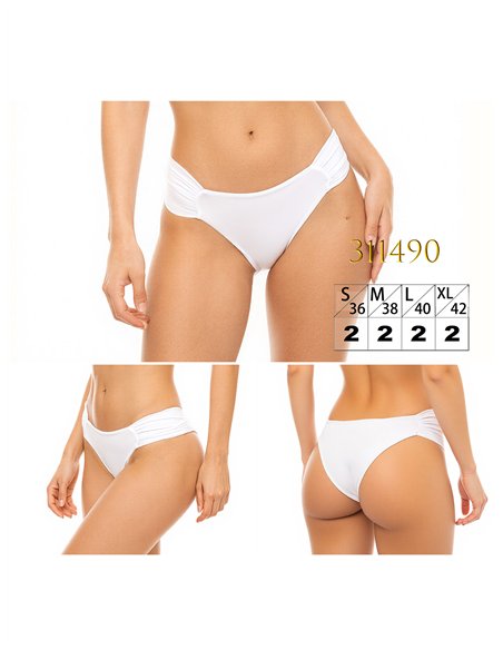 Braguita bikini con laterales fruncidos