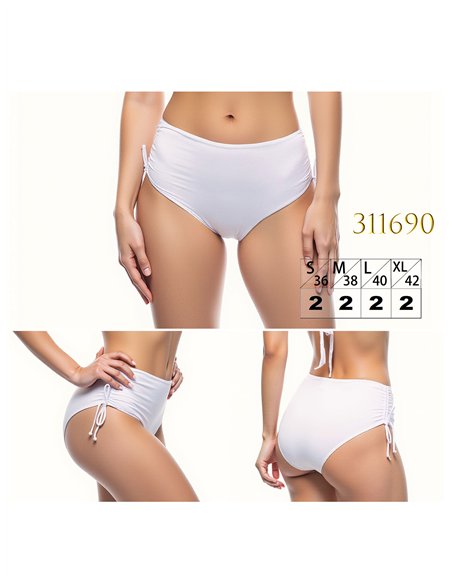 Braguita bikini alta con frunce lateral