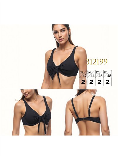 Top bikini talla grande con lazo delantero 2