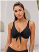 Top bikini talla grande con lazo delantero
