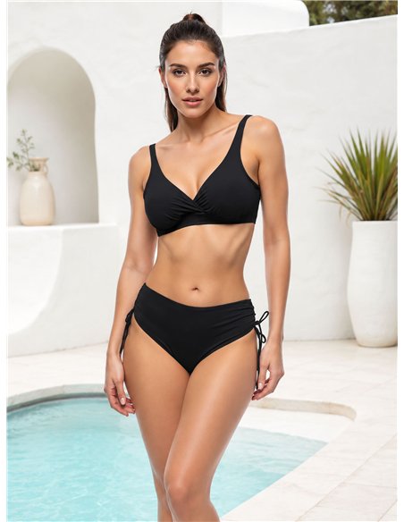 Haut de bikini croisé grande taille