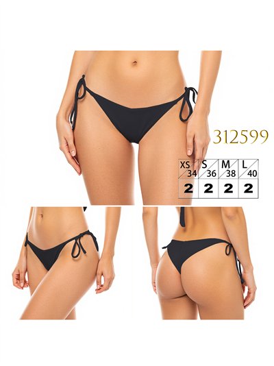 Braguita bikini tanga lisa con lazadas 2