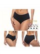 Bas de bikini taille haute, grande taille, uni
