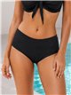 Bas de bikini taille haute, grande taille, uni