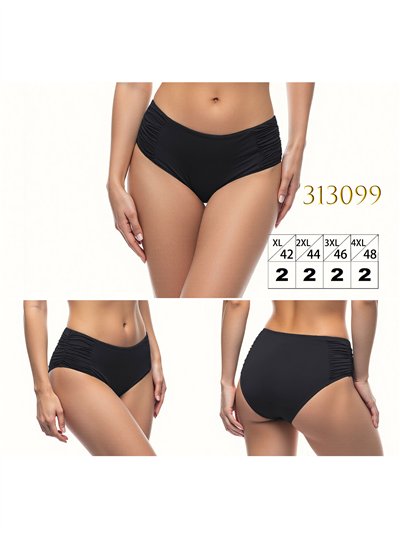 Braguita bikini alta talla grande fruncida 2