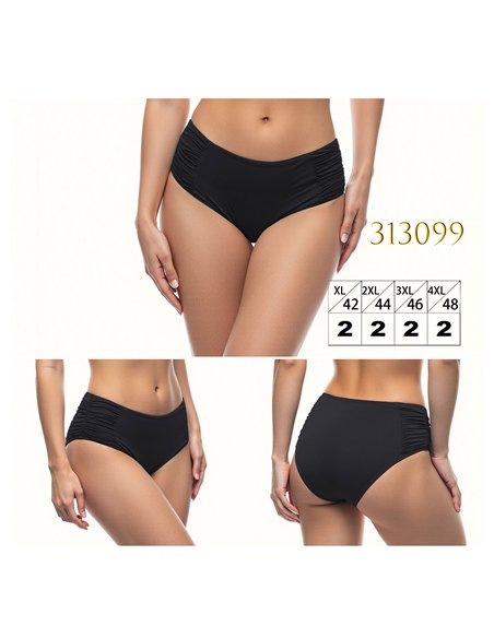 Braguita bikini alta talla grande fruncida