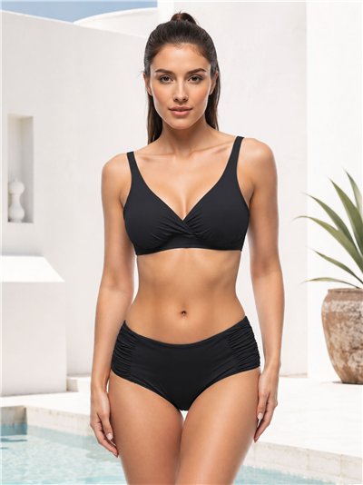 Braguita bikini alta talla grande fruncida