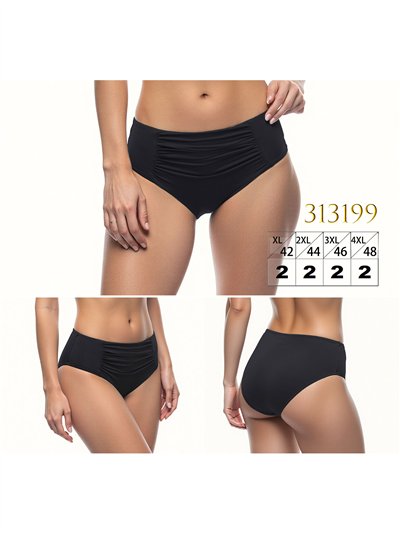 Braguita bikini alta talla grande con frunce 2