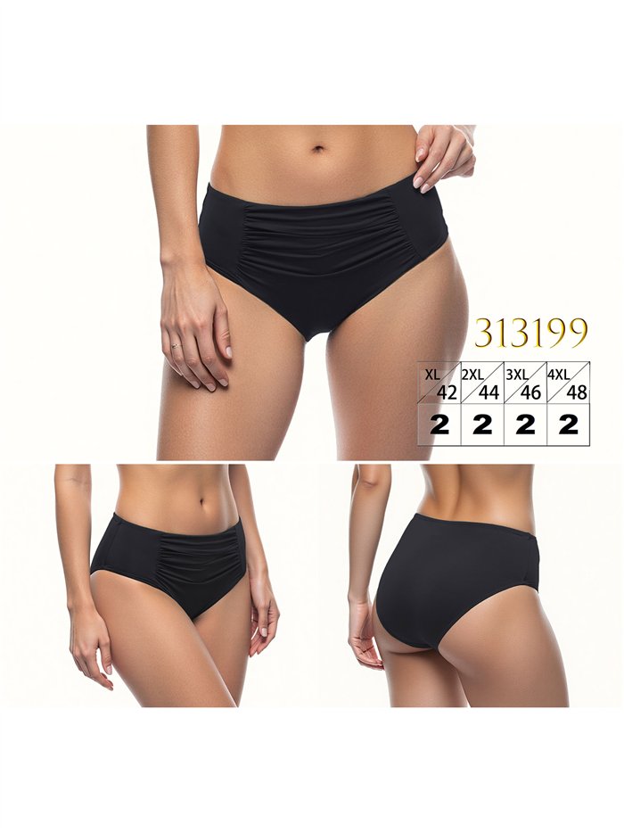 Braguita bikini alta talla grande con frunce