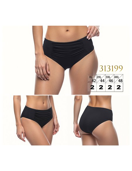 Braguita bikini alta talla grande con frunce