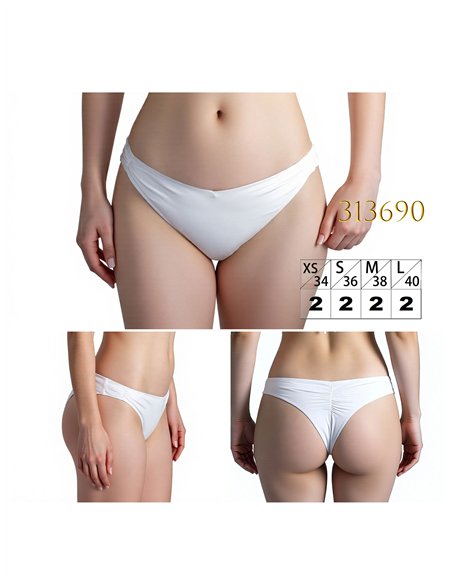 Braguita bikini con frunce trasera