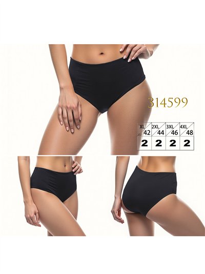 Braguita bikini alta talla grande con lateral fruncido 2