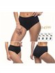 Braguita bikini alta talla grande con lateral fruncido