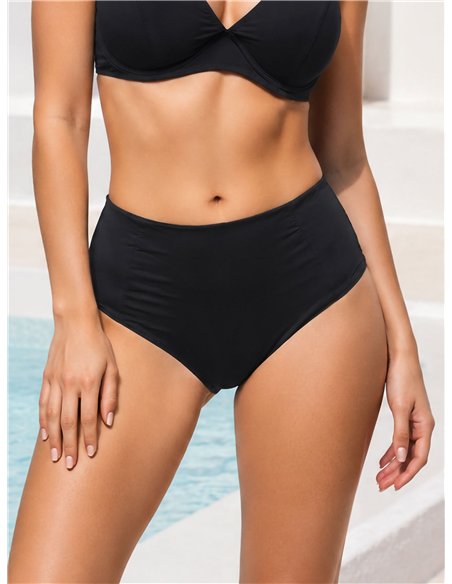 Braguita bikini alta talla grande con lateral fruncido