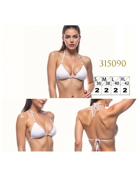 Triangel-Bikini-Oberteil mit Neckholder-Trägern