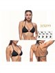 Triangel-Bikini-Oberteil mit Neckholder-Trägern