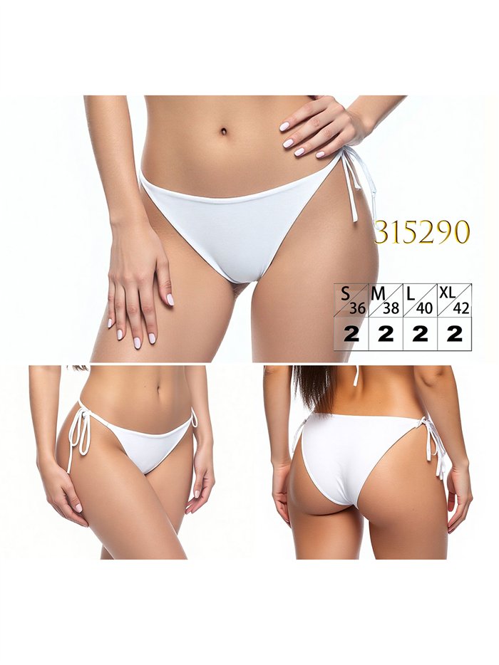 Bikinihose mit seitlichen Bändern