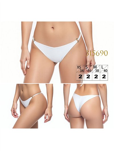 Braguita bikini brasileña con aros laterales 2