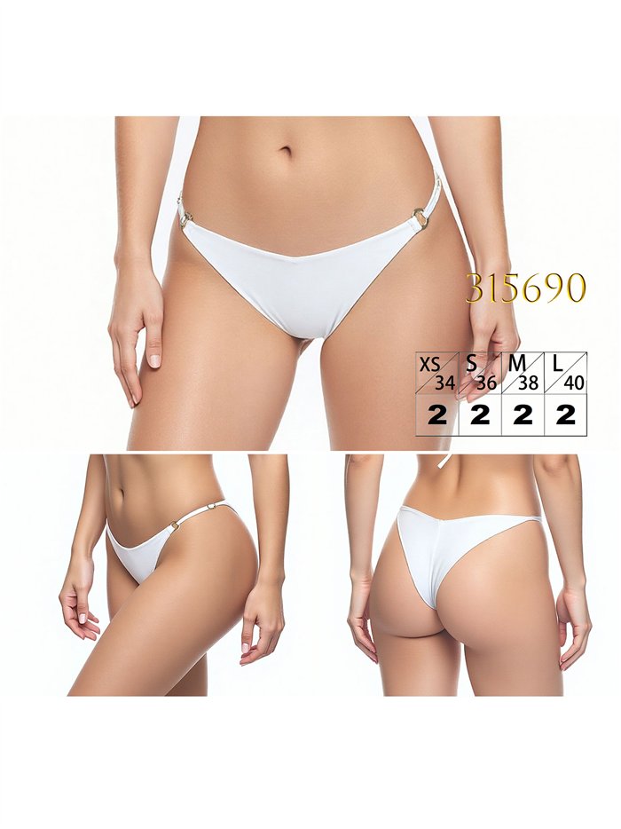 Braguita bikini brasileña con aros laterales
