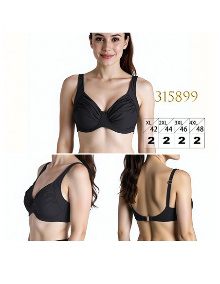 Top bikini tirante ancho talla grande