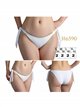 Braguita bikini con ribete dorado