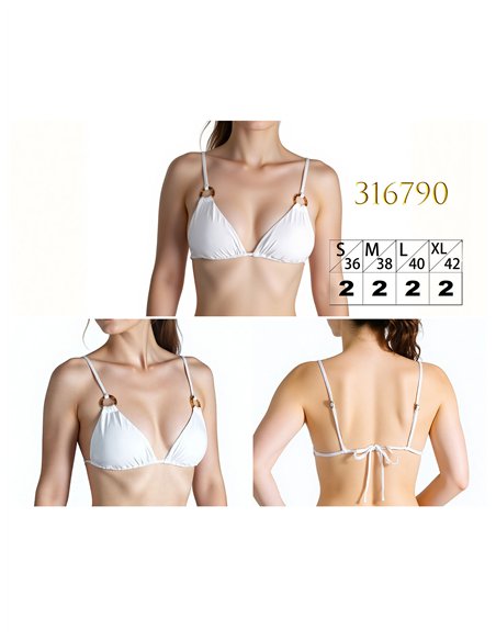 Triangel-Bikini-Oberteil mit Bügeln