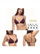 Top bikini triángulo con volante