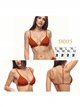 Top bikini triángulo con volante