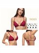 Top bikini triángulo con volante