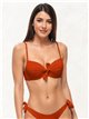Top bikini con nudo central