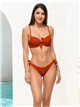 Top bikini con nudo central