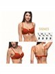 Top bikini con nudo central