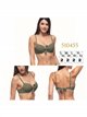 Top bikini con nudo central