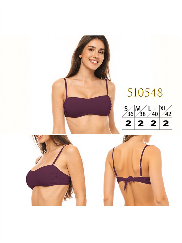 Top bikini bandeau